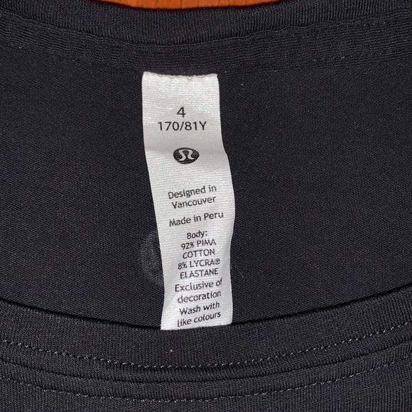 Lucid made by Lululemon black Tee - Picture 3 of 6